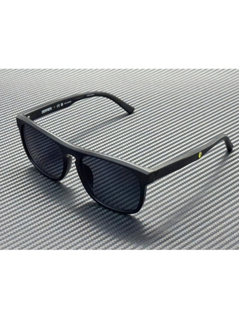 New Ferrari Men Matte Black Sunglasses 57-18-145
